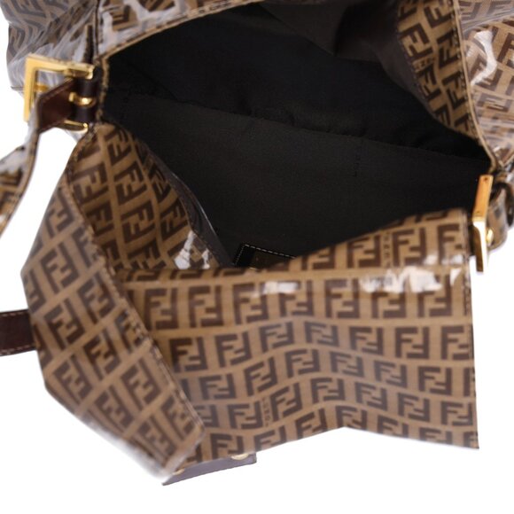 Fendi Zucchino Mama Forever Hobo Dark Beige Brown Multi Coated Canvas - Picture 8 of 8